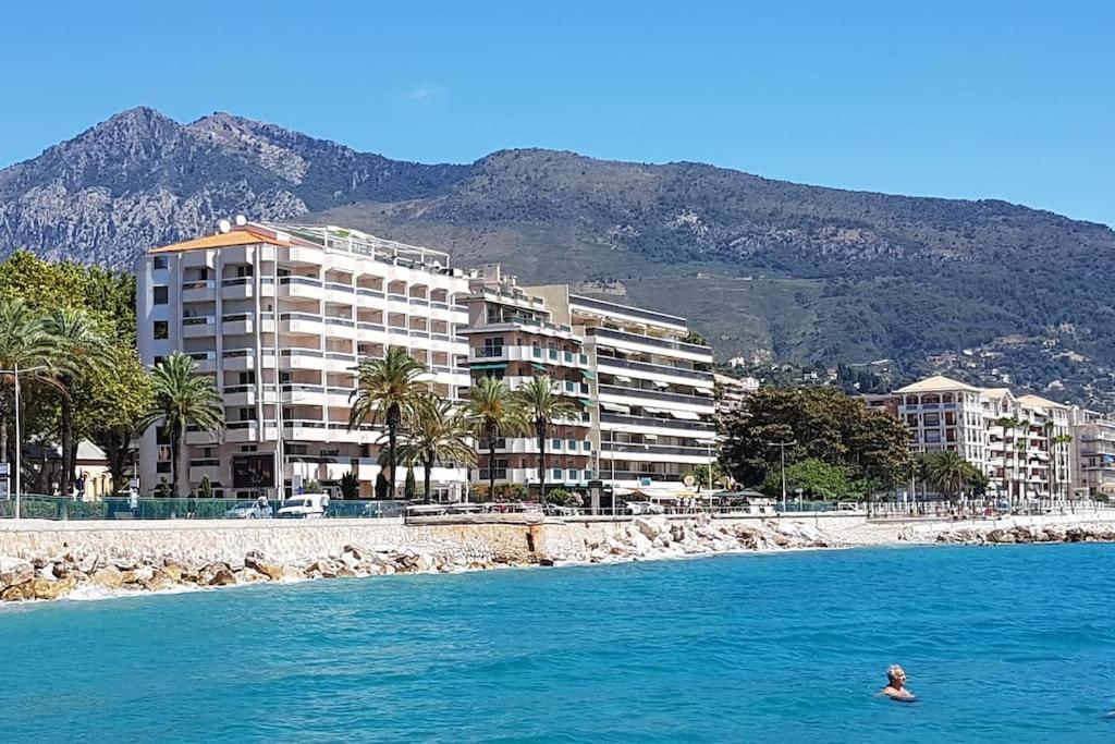 Appartement Bord De Mer Avec Garage Ментона Экстерьер фото